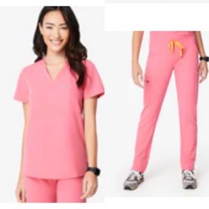 Neon pink xs catarina top, xxs yola bottom